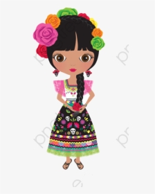 Png Mexican Girl - Mexican Girl Clipart, Transparent Png, Transparent PNG