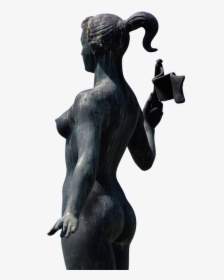 Woman, Statue, Naked, Breast, Bosom, Sculpture, Figure - Statue, HD Png Download, Transparent PNG