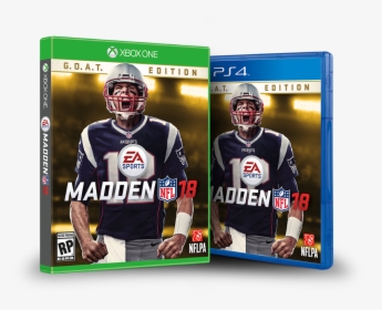 Tom Brady Is The Madden Nfl 18 Cover Athletepic - Tom Brady Madden Cover, HD Png Download, Transparent PNG