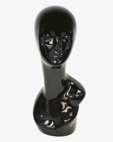 Display Female Mannequin Head Glossy Paint Black Pvc - Mannequin, HD Png Download, Transparent PNG