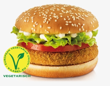Veg Burger Png - Spicy Vegetable Deluxe Mcdonalds, Transparent Png, Transparent PNG