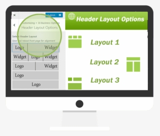 Business Wordpress Theme Headers - Flat Panel Display, HD Png Download, Transparent PNG