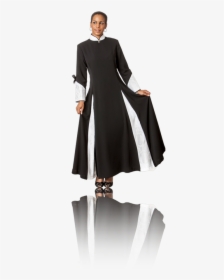 Womens Black And White Clergy Robes, HD Png Download, Transparent PNG