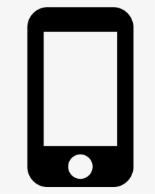 Iphone Smartphone Mobile Phone Device Icon Vector - Cell Phone Silhouette Png, Transparent Png, Transparent PNG