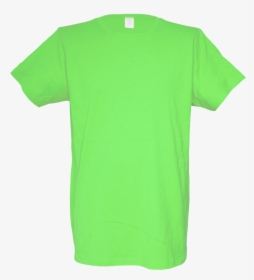 Transparent Playera Blanca Png - Blank Neon Green T Shirt Template, Png Download, Transparent PNG