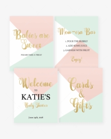 Printable Pastel Baby Shower Decor Pack By Littlesizzle - Brochure, HD Png Download, Transparent PNG