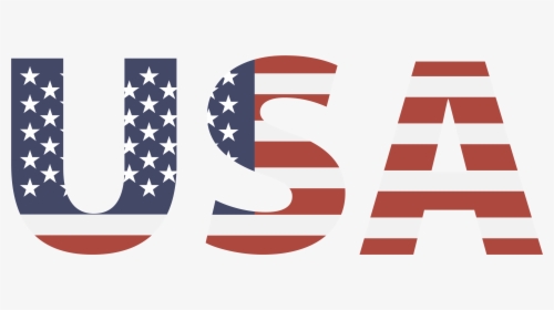 United Usa Of American States Flag Vector Clipart - Usa Flag Text Vector Free Download, HD Png Download, Transparent PNG