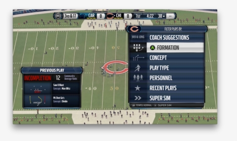 Madden Play Call Screen, HD Png Download, Transparent PNG