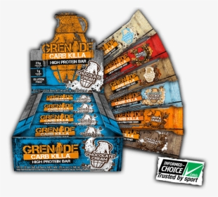 Grenade Carb Killa High Protein Bar Flavors - Grenade Carb Killa Protein Bar Png, Transparent Png, Transparent PNG