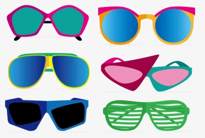 1980s Vector Sunglasses Hd Image Free Png Clipart - Sunglass Vector Png, Transparent Png, Transparent PNG