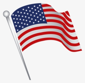 Transparent Fourth Of July Banner Clipart - Wavy Flag Clip Art, HD Png Download, Transparent PNG