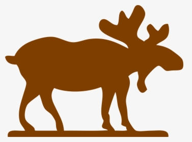 Moose, Silhouette, Huge, Stand, Christmas, Nature - Logo With A Moose, HD Png Download, Transparent PNG