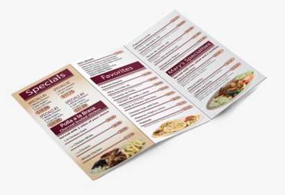 Brochure Menu For Restaurant - Pepperoni, HD Png Download, Transparent PNG