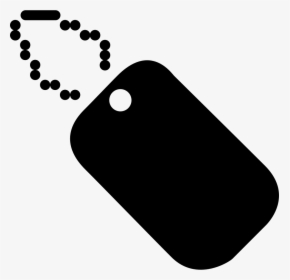 Dog Tag Military Encapsulated Postscript Clip Art - Dog Tags Silhouette Png, Transparent Png, Transparent PNG