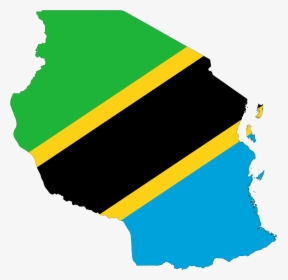 Tanzania Map With Flag, HD Png Download, Transparent PNG