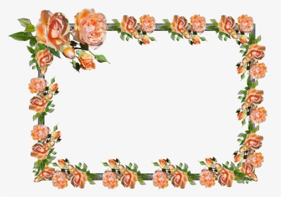 Frame, Border, Rose, Floral, Decoration - Floribunda, HD Png Download, Transparent PNG