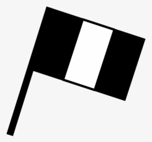 Black And White Flag Vector Image - French Flag Black And White, HD Png Download, Transparent PNG