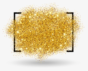 Gold Sparkle Png Transparent - Transparent Background Gold Frame Png, Png Download, Transparent PNG