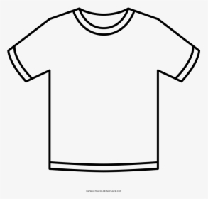 Camiseta Página Para Colorear - Coloring Page Of T Shirt, HD Png Download, Transparent PNG
