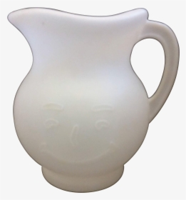 Kool Aid Man Face Pitcher White Plastic 1980s - Ceramic, HD Png Download, Transparent PNG