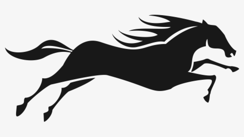 Rider Equestrian Silhouette Running - Running Horse Clipart Png, Transparent Png, Transparent PNG