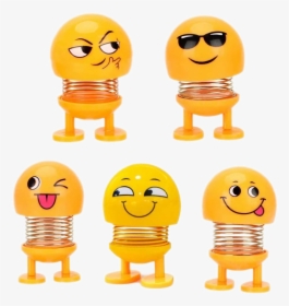 Spring Emoji Car Toy Png Photo - Dancing Smiley For Car, Transparent Png, Transparent PNG
