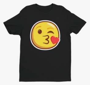 Wink And Kiss Emoji Short Sleeve Next Level T Shirt - Shark Bear T Shirt, HD Png Download, Transparent PNG