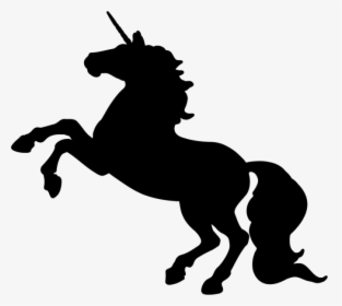 Free Elegant Unicorn Cliparts - Unicorn Silhouettes, HD Png Download, Transparent PNG