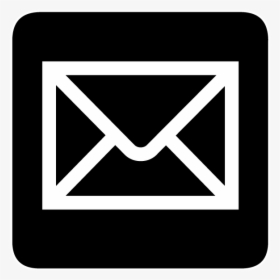 Email Png Black - Email Logo Black And White, Transparent Png, Transparent PNG