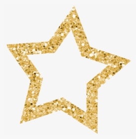 Gold Glitter Star Png, Transparent Png, Transparent PNG