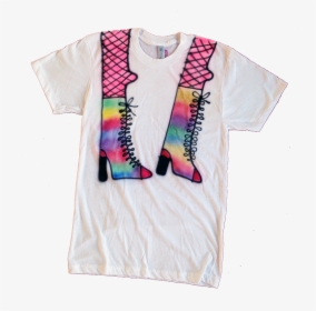 Airbrush Rainbow Boots Tee Thumbnail - Blouse, HD Png Download, Transparent PNG