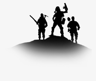 Silhouette Of Army Man Holding Gun Vector Image - Portable Network Graphics, HD Png Download, Transparent PNG