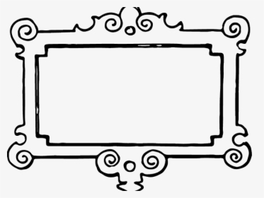 Frame Clipart Ribbon - Frame Clipart Black And White, HD Png Download, Transparent PNG