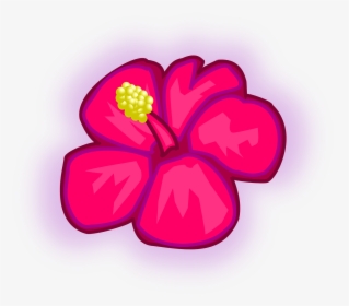 Flor, Hawaiano, Rose, Rojo, Tropicales, Planta, Hibisco - Tropical Rainforest Plants Cartoons, HD Png Download, Transparent PNG