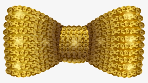 Transparent Gold Sparkles Clipart - Gold Bow Tie Clipart, HD Png Download, Transparent PNG