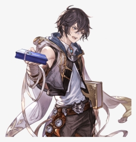 Anime, Black Hair, And Boy Image - Ayer Gbf White Day, HD Png Download, Transparent PNG