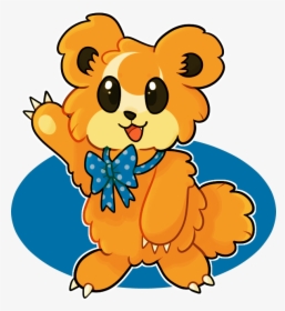 Fluffy Teddiursa , - Cartoon, HD Png Download, Transparent PNG