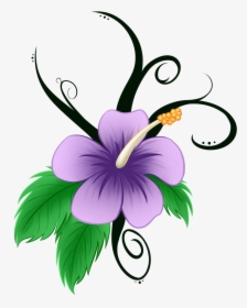 Clip Art Cartoon Hawaiian Flowers - Flower Art Images Hd, HD Png Download, Transparent PNG