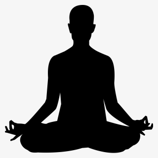 File - Lotus Position - Svg - Wikipedia - Yoga Image Black And White, HD Png Download, Transparent PNG