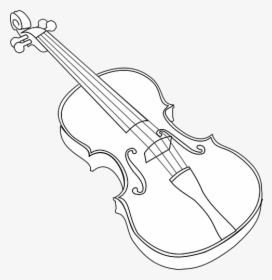 Contour Vector Image Of Violin - Colouring Pages Of Violin, HD Png Download, Transparent PNG
