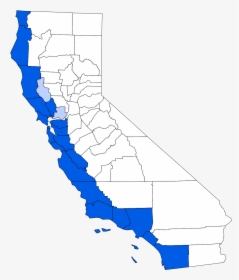 California Coastal Region Map, HD Png Download, Transparent PNG