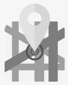 Gps, Black And White, Grey, Locator, Map, Online - Gps Blanco Y Negro, HD Png Download, Transparent PNG