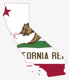 California Map With Flag, HD Png Download, Transparent PNG