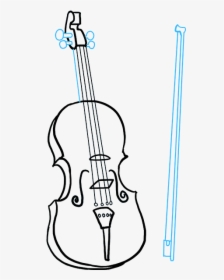 How To Draw Violin - Draw Violin, HD Png Download, Transparent PNG
