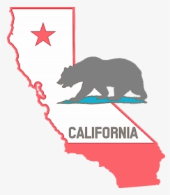 Transparent Basic Clipart - California State Map Flag, HD Png Download, Transparent PNG
