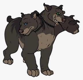 Fang And Fluffy - Three Headed Dog Clipart, HD Png Download, Transparent PNG