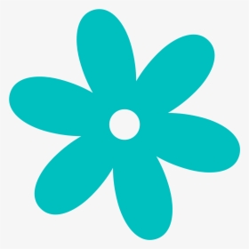 Bullet Clipart Stock - Teal Flower Clipart Png, Transparent Png, Transparent PNG