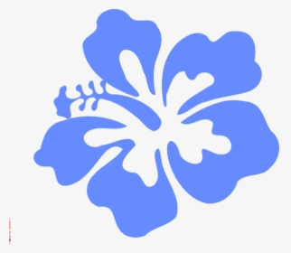 Light Blue Hibiscus Flower Clip Art At Clker - Hawaiian Flower Svg Free, HD Png Download, Transparent PNG