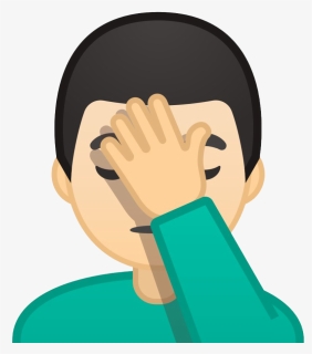 Facepalm - Hand In Face Emoji, HD Png Download , Transparent Png Image ...
