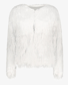 Fluffy Faux Fur Coat - White Faux Fur Coat Png, Transparent Png, Transparent PNG